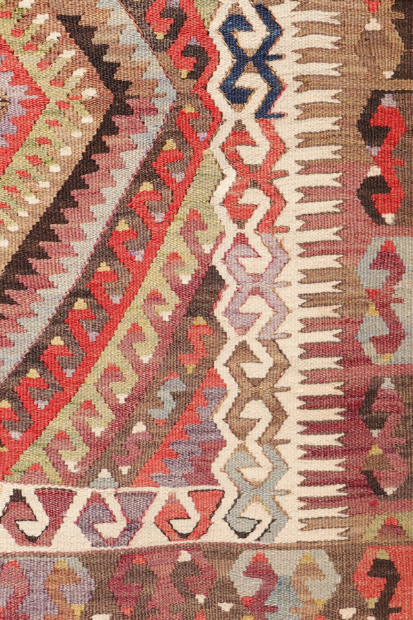 kilim semi-antiguo de Fetiyeh, Turquía. 251x160 cms - Imagen 7