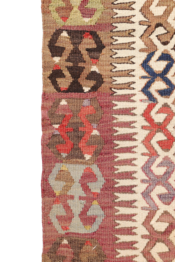 kilim semi-antiguo de Fetiyeh, Turquía. 251x160 cms - Imagen 8