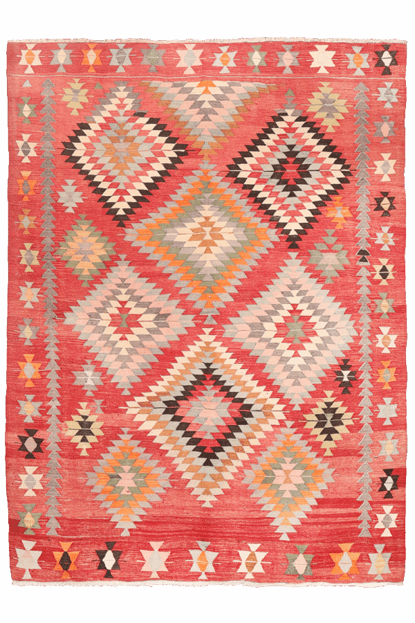 Kilim vintage de Koprubasi, Turquía. 240x180 cms - Imagen 10