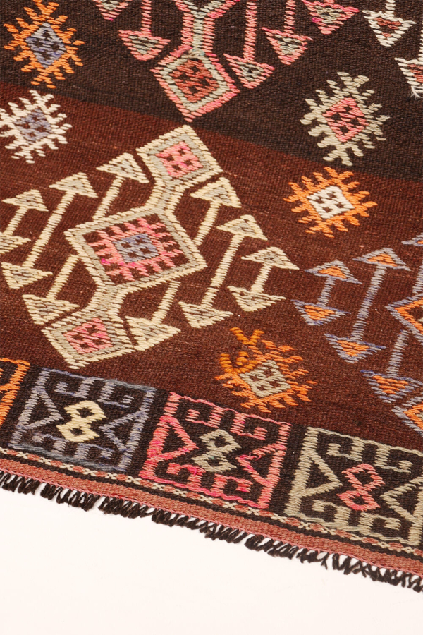 Vintage Canakkale kilim from Turkey. 252x165 cms - Image 10