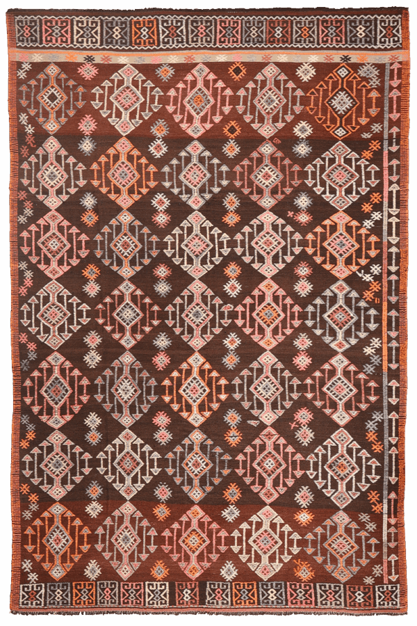 Vintage Canakkale kilim from Turkey. 252x165 cms - Image 11