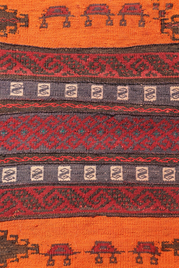 Kilim de guerra vintage Baluch, Afganistán. 141x64 cms - Imagen 3