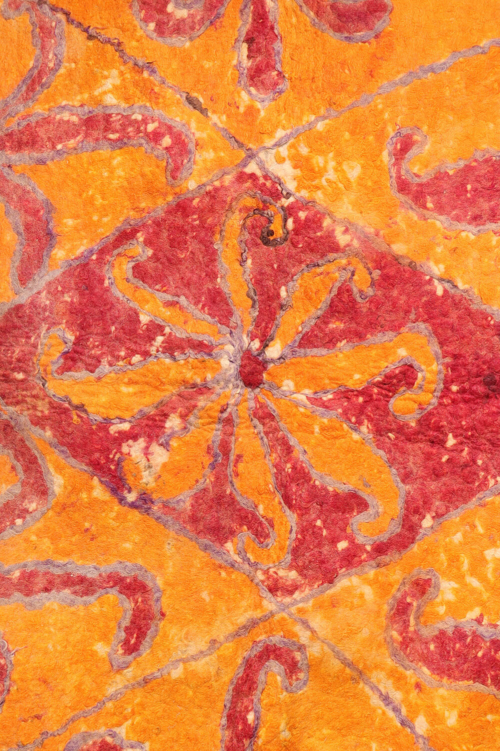 Fieltro o namad vintage Yaqub Khani Baluch, Afganistán. 240x185 cms - Imagen 3