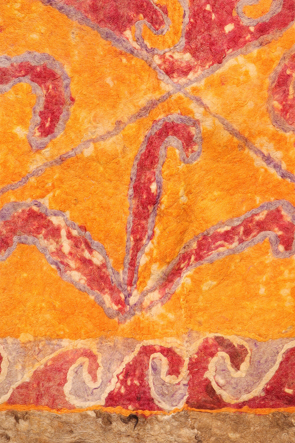 Fieltro o namad vintage Yaqub Khani Baluch, Afganistán. 240x185 cms - Imagen 4