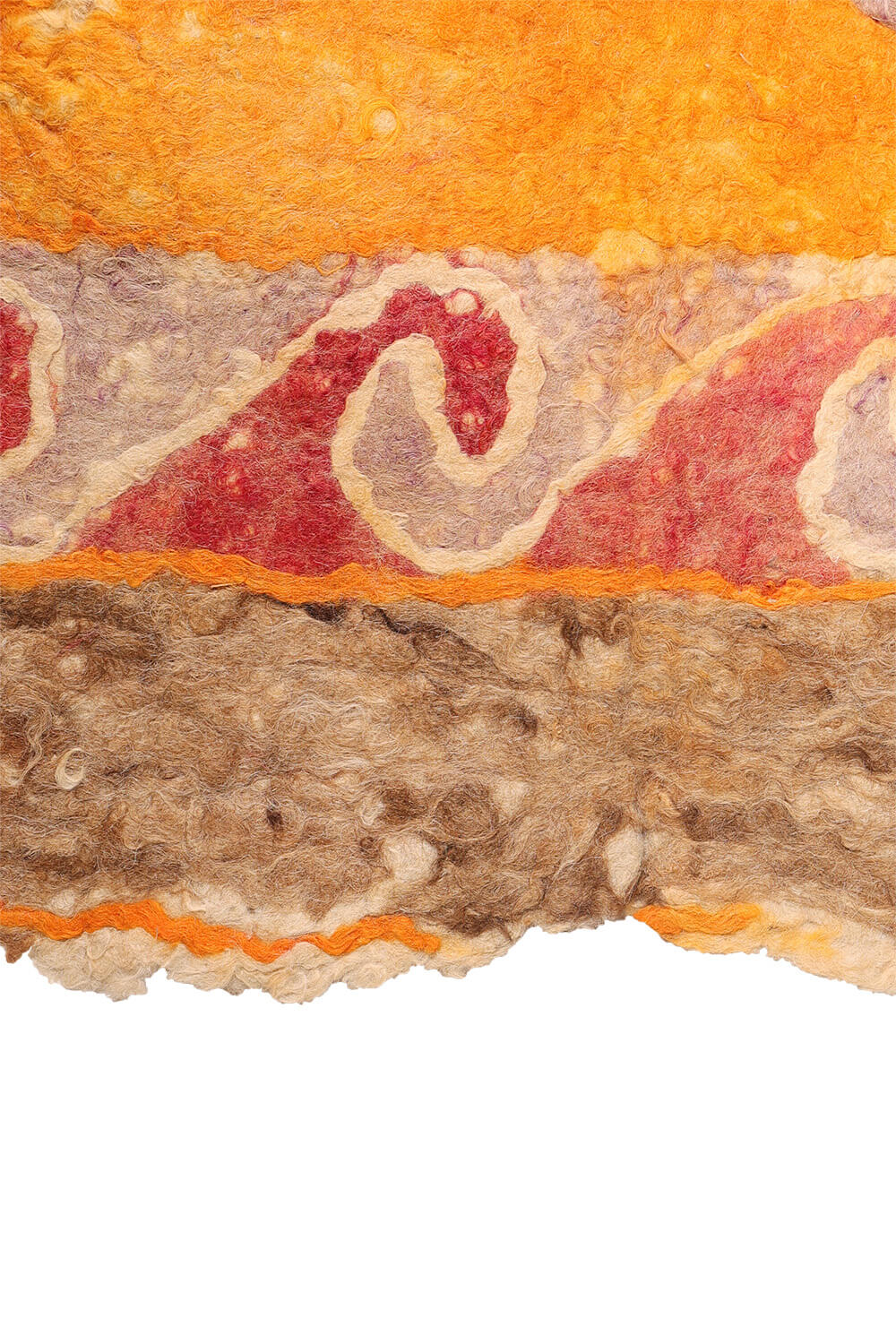 Fieltro o namad vintage Yaqub Khani Baluch, Afganistán. 240x185 cms - Imagen 7