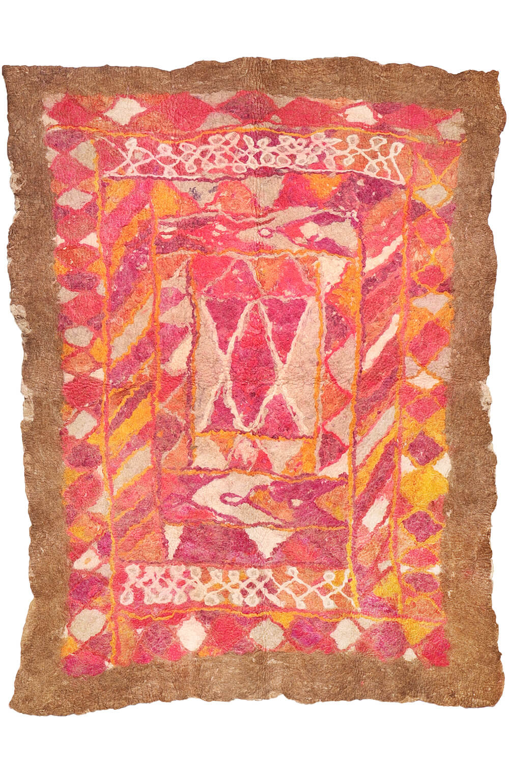 Fieltro o namad vintage Baluch de Adreskand, Afganistán. 255x194 cms - Imagen 2