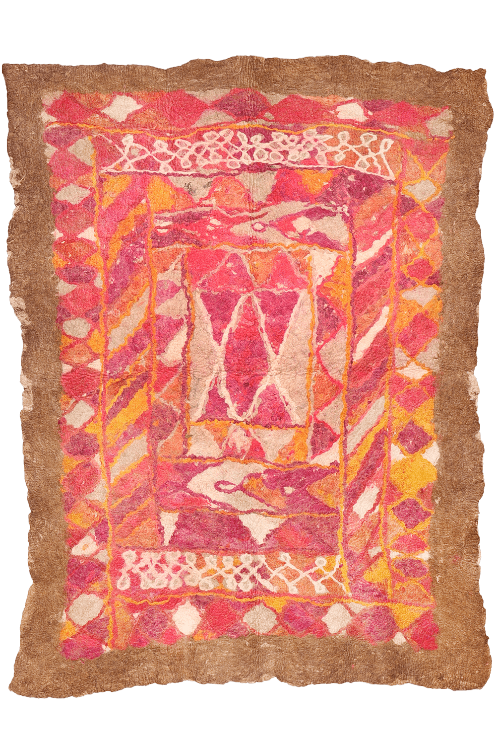 Fieltro o namad vintage Baluch de Adreskand, Afganistán. 255x194 cms - Imagen 8