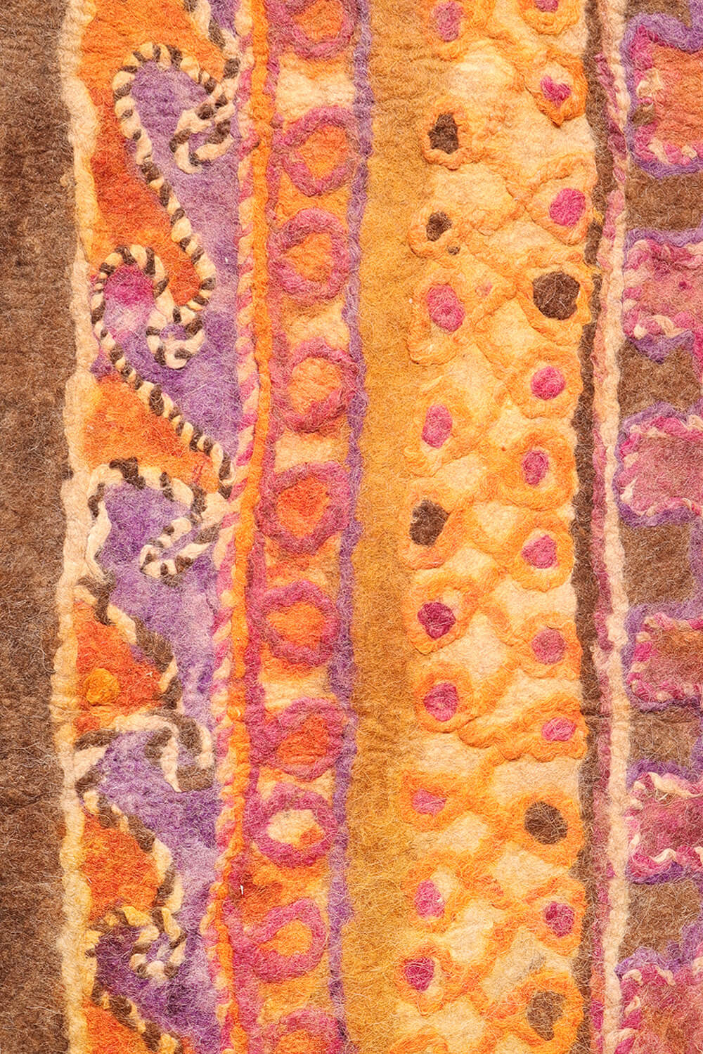 Fieltro o namad vintage Taimani Baluch, Afganistán. 328x206 cms - Imagen 4