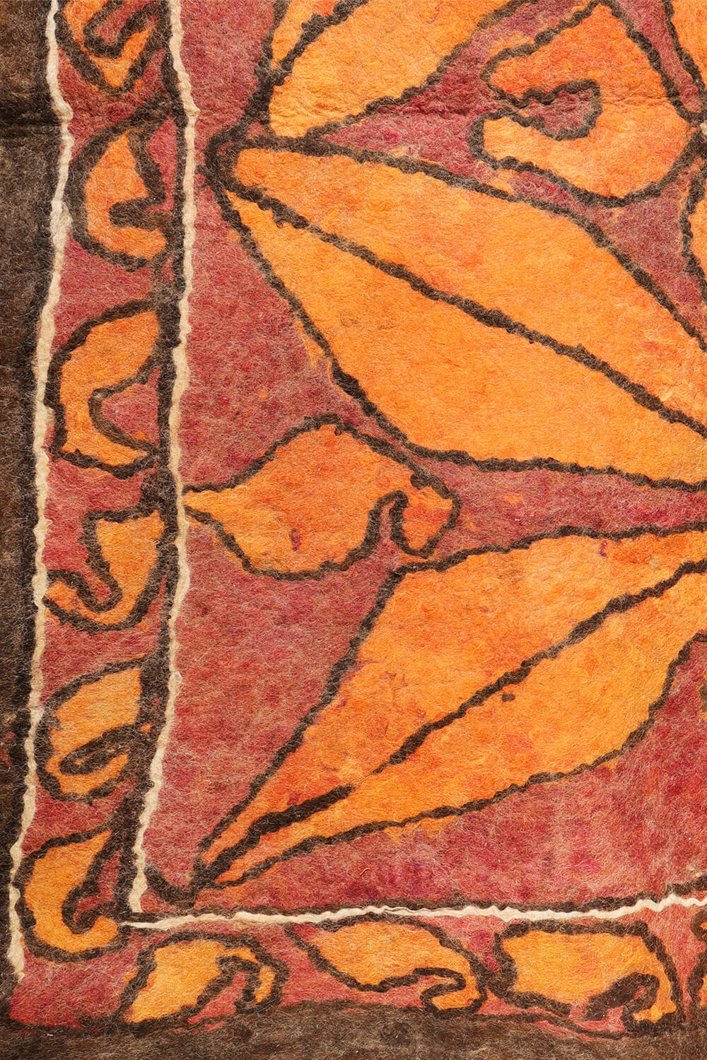 Fieltro o namad vintage Yaqub Khani Baluch, Afganistán. 249x196 cms - Imagen 4