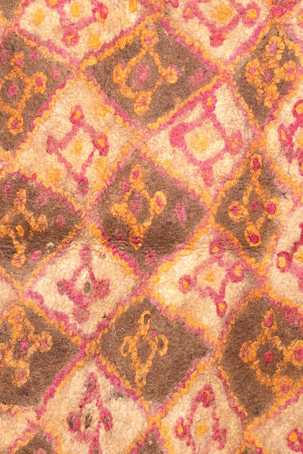 Fieltro o namad vintage Adreskand Baluch, Afganistán. 237x193 cms - Imagen 3