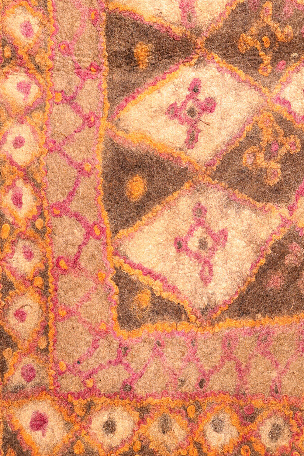 Fieltro o namad vintage Adreskand Baluch, Afganistán. 237x193 cms - Imagen 4