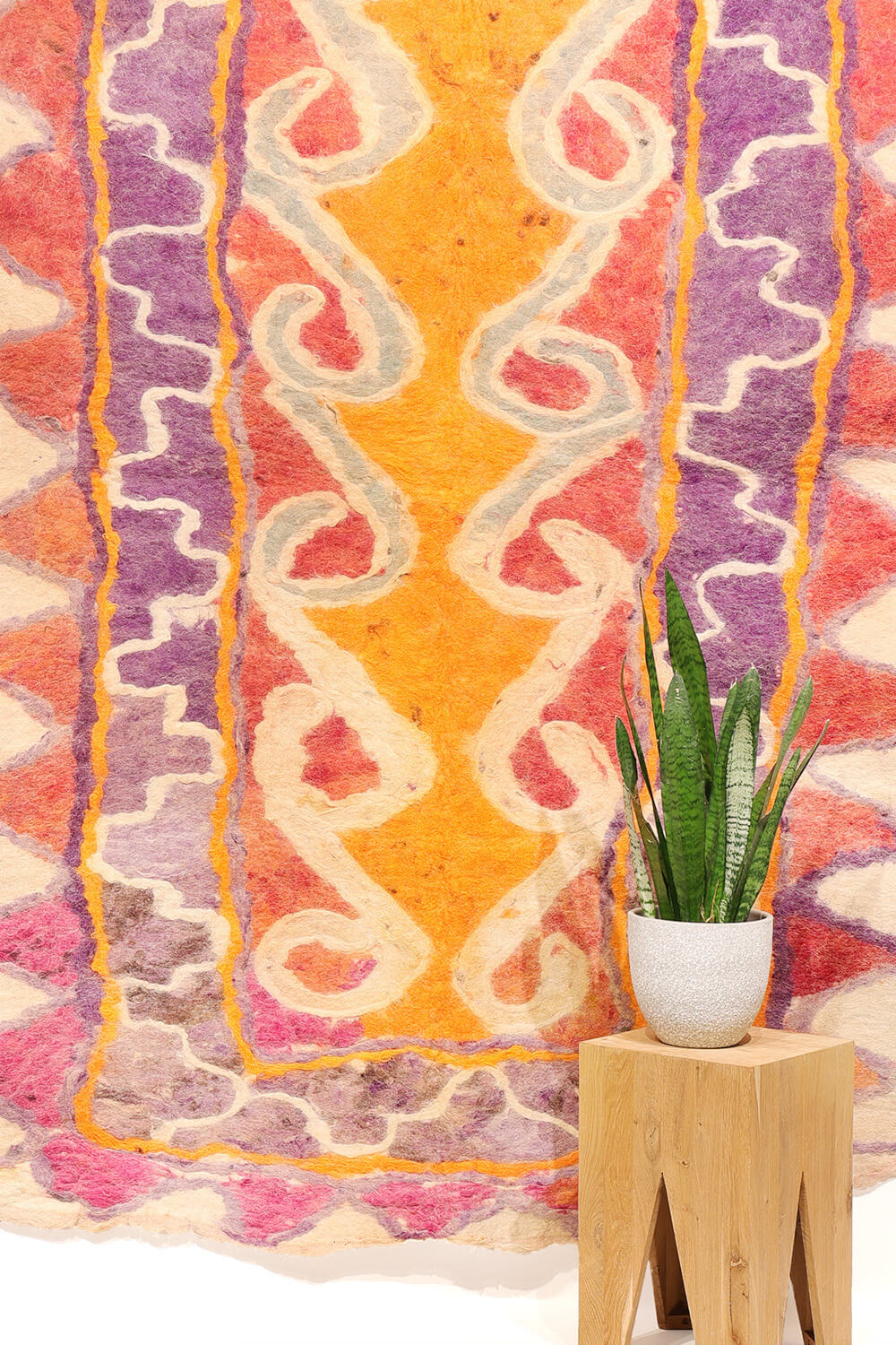 Fieltro o namad semi-antiguo Yaqub Khani Baluch, Afganistán. 244x152 cms - Imagen 2