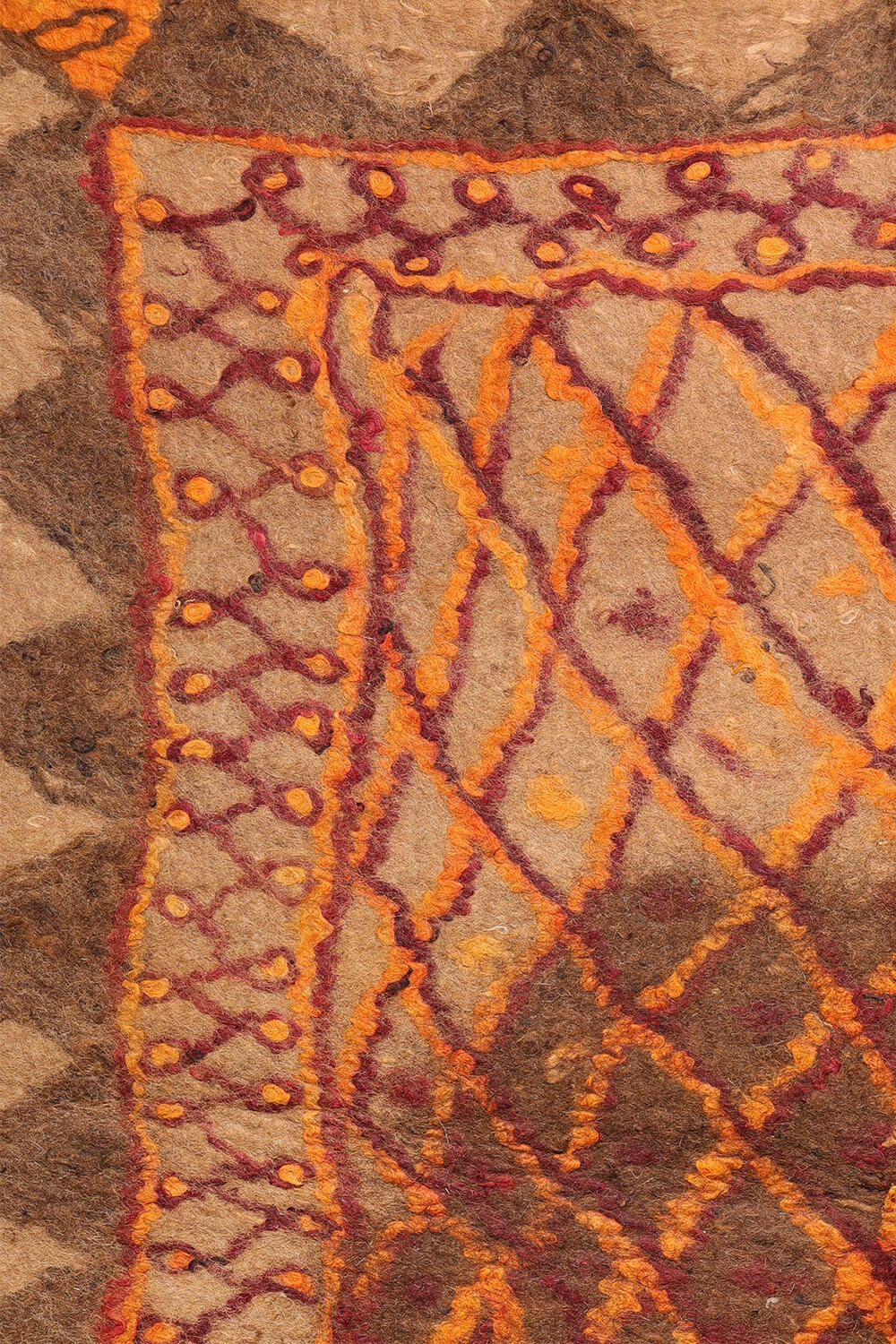 Fieltro o namad vintage Timuri Baluch, Afganistán. 187x177 cms - Imagen 4