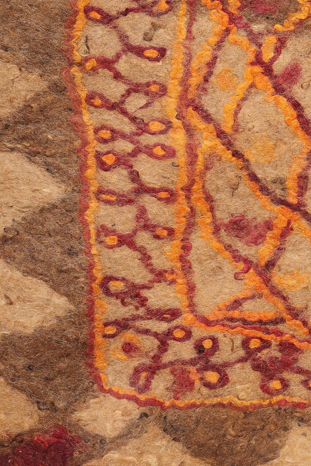 Fieltro o namad vintage Timuri Baluch, Afganistán. 187x177 cms - Imagen 5