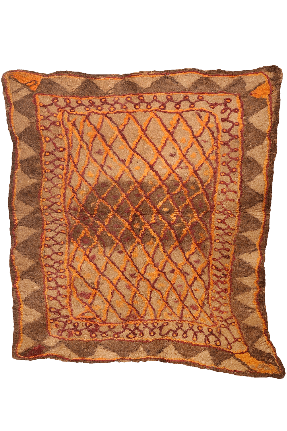 Fieltro o namad vintage Timuri Baluch, Afganistán. 187x177 cms - Imagen 7