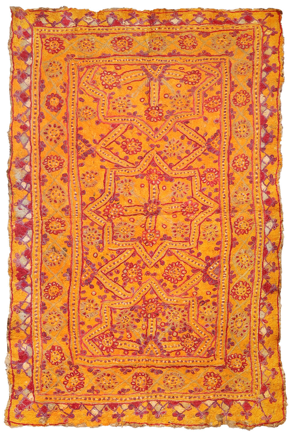 Fieltro o namad vintage Baluch de Andkhoy, Afganistán. 257x173 cms - Imagen 2