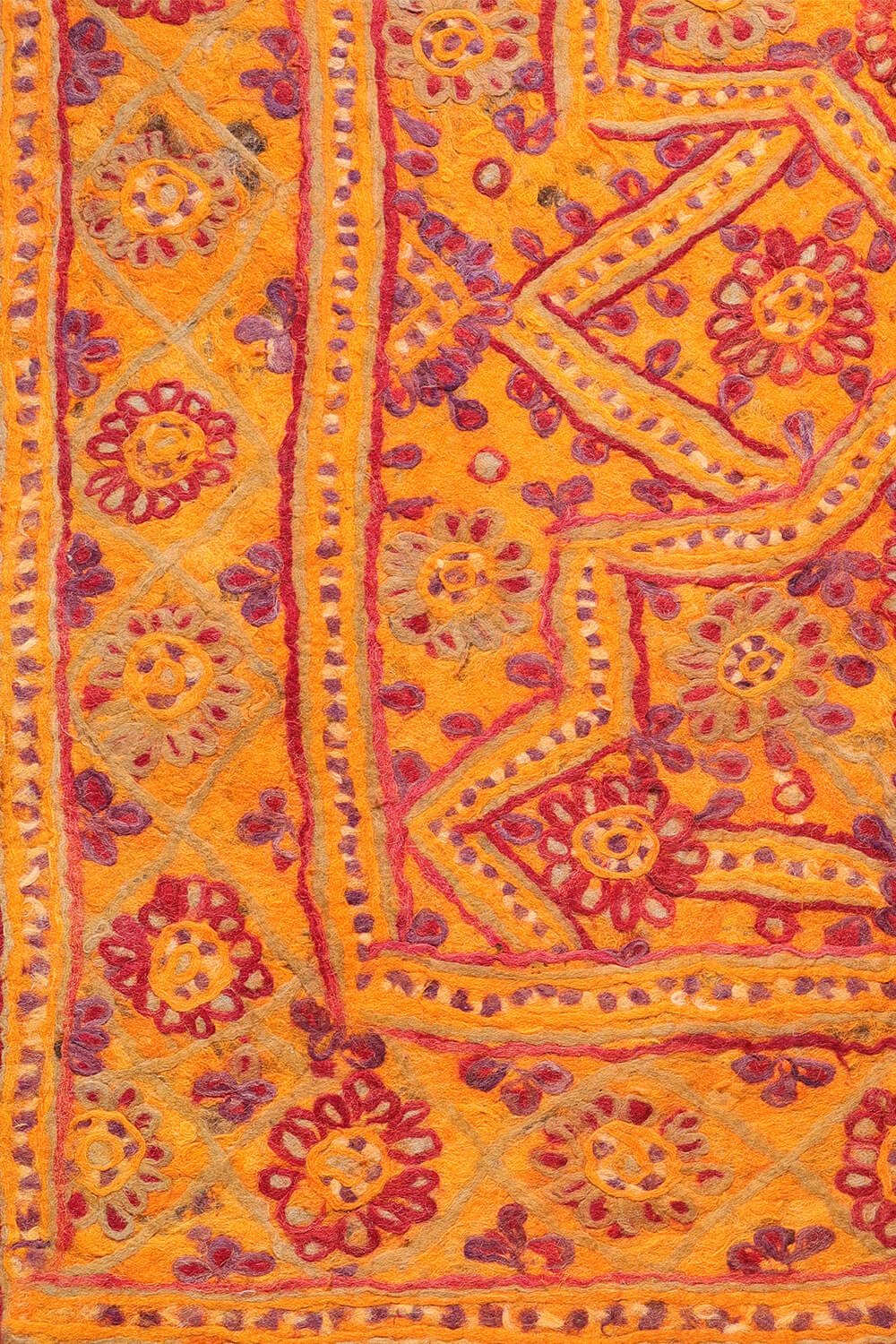 Fieltro o namad vintage Baluch de Andkhoy, Afganistán. 257x173 cms - Imagen 6