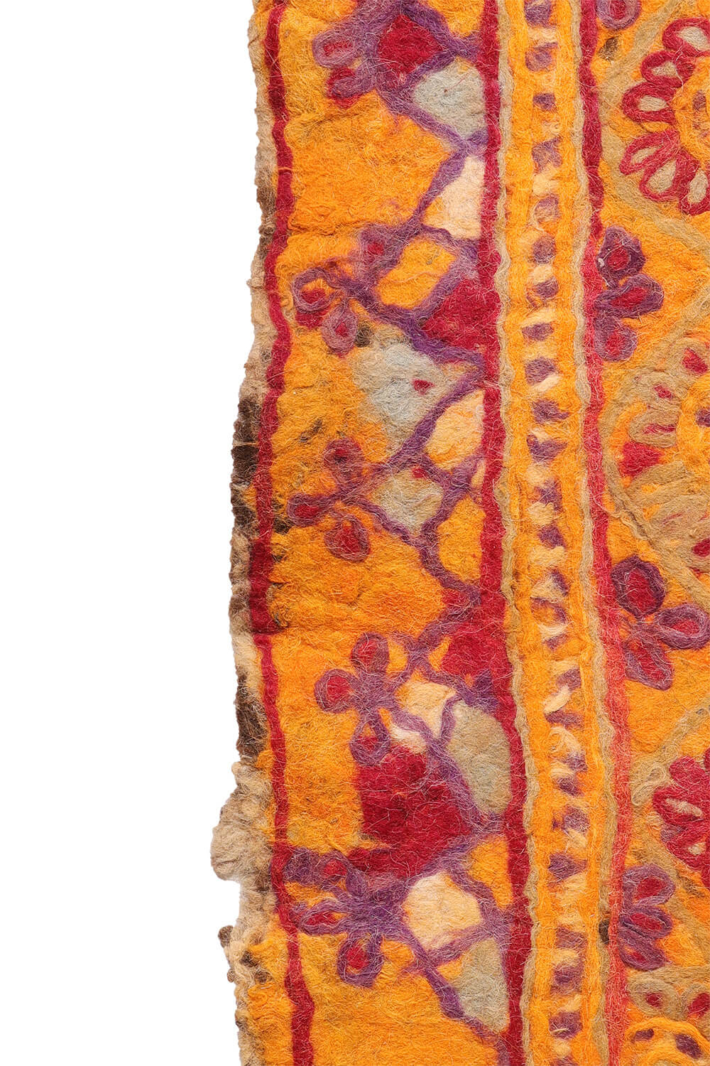 Fieltro o namad vintage Baluch de Andkhoy, Afganistán. 257x173 cms - Imagen 8