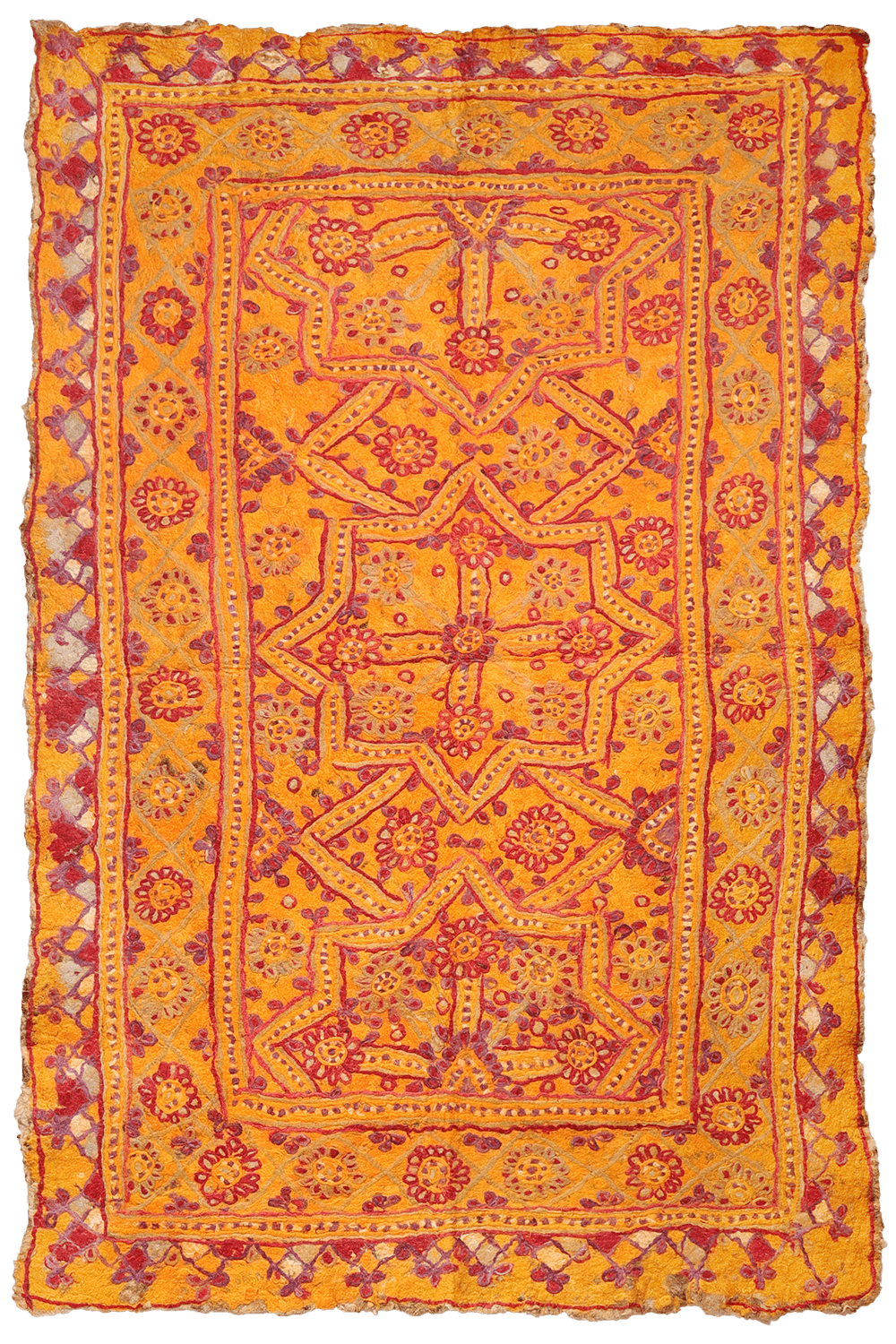 Fieltro o namad vintage Baluch de Andkhoy, Afganistán. 257x173 cms - Imagen 9