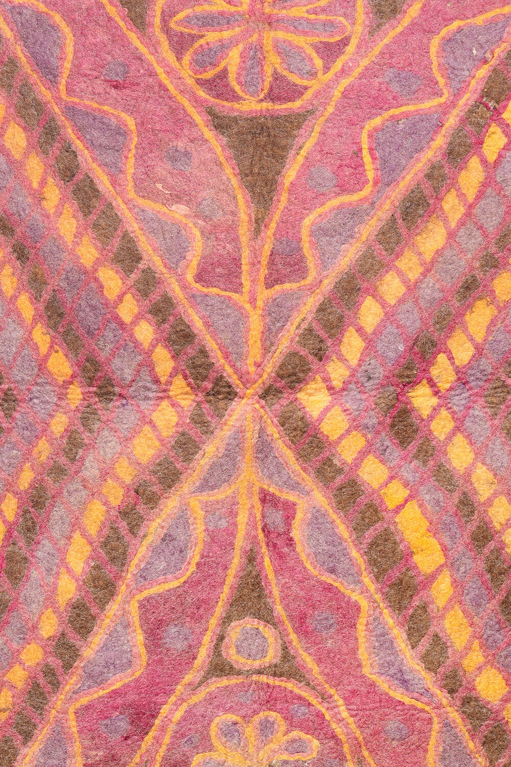 Fieltro o namad vintage de Chaghcharam, Afganistán. 217x152 cms - Imagen 3