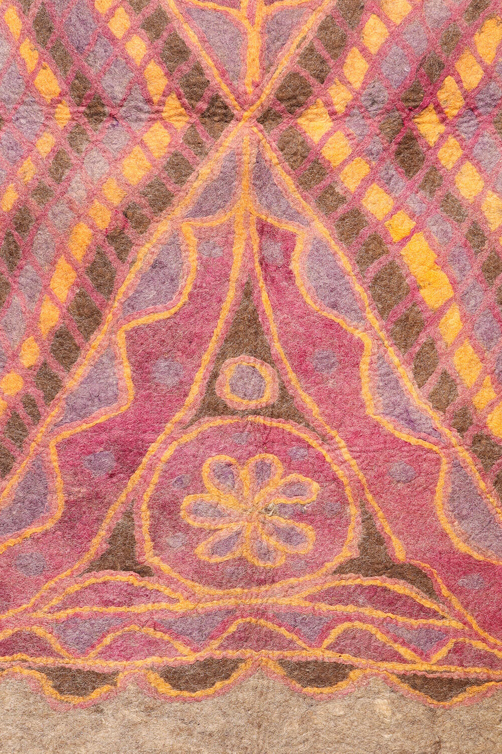 Fieltro o namad vintage de Chaghcharam, Afganistán. 217x152 cms - Imagen 5