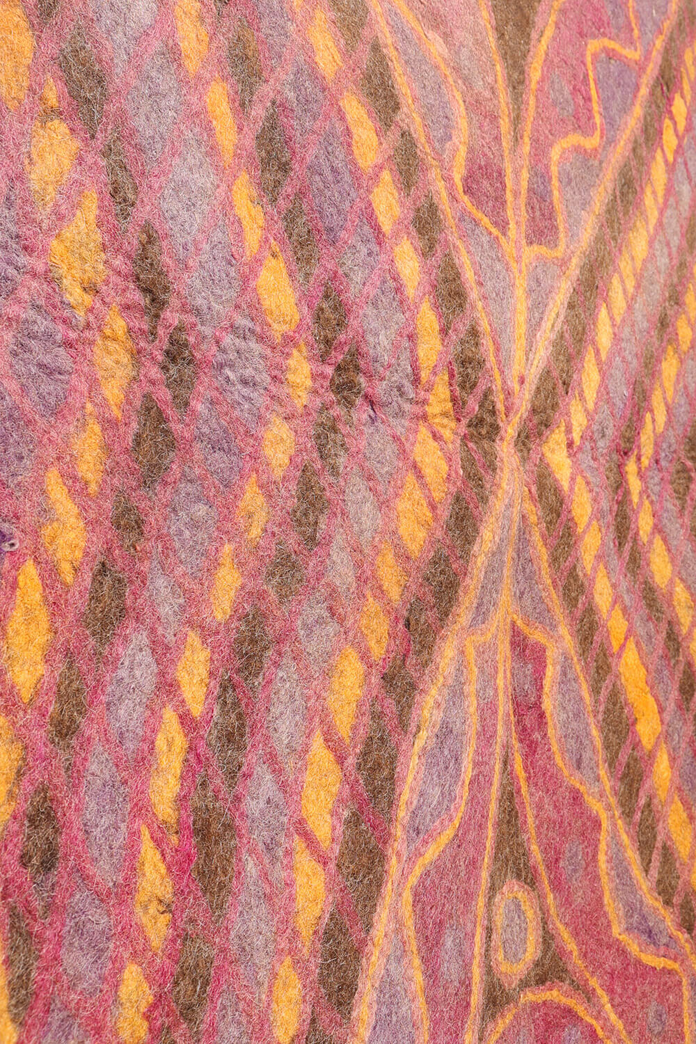 Fieltro o namad vintage de Chaghcharam, Afganistán. 217x152 cms - Imagen 7