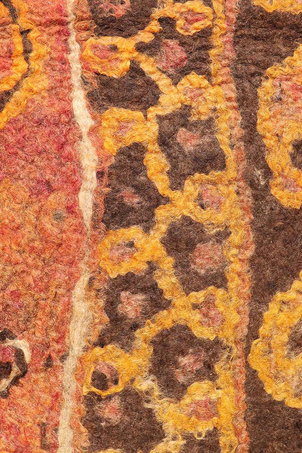 Fieltro o namad semi-antiguo Taimani Baluch, Afganistán. 260x185 cms - Imagen 5