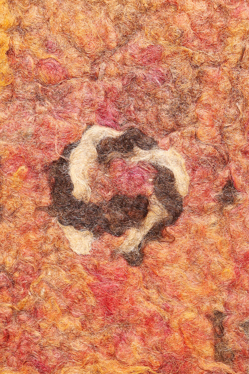 Fieltro o namad semi-antiguo Taimani Baluch, Afganistán. 260x185 cms - Imagen 6