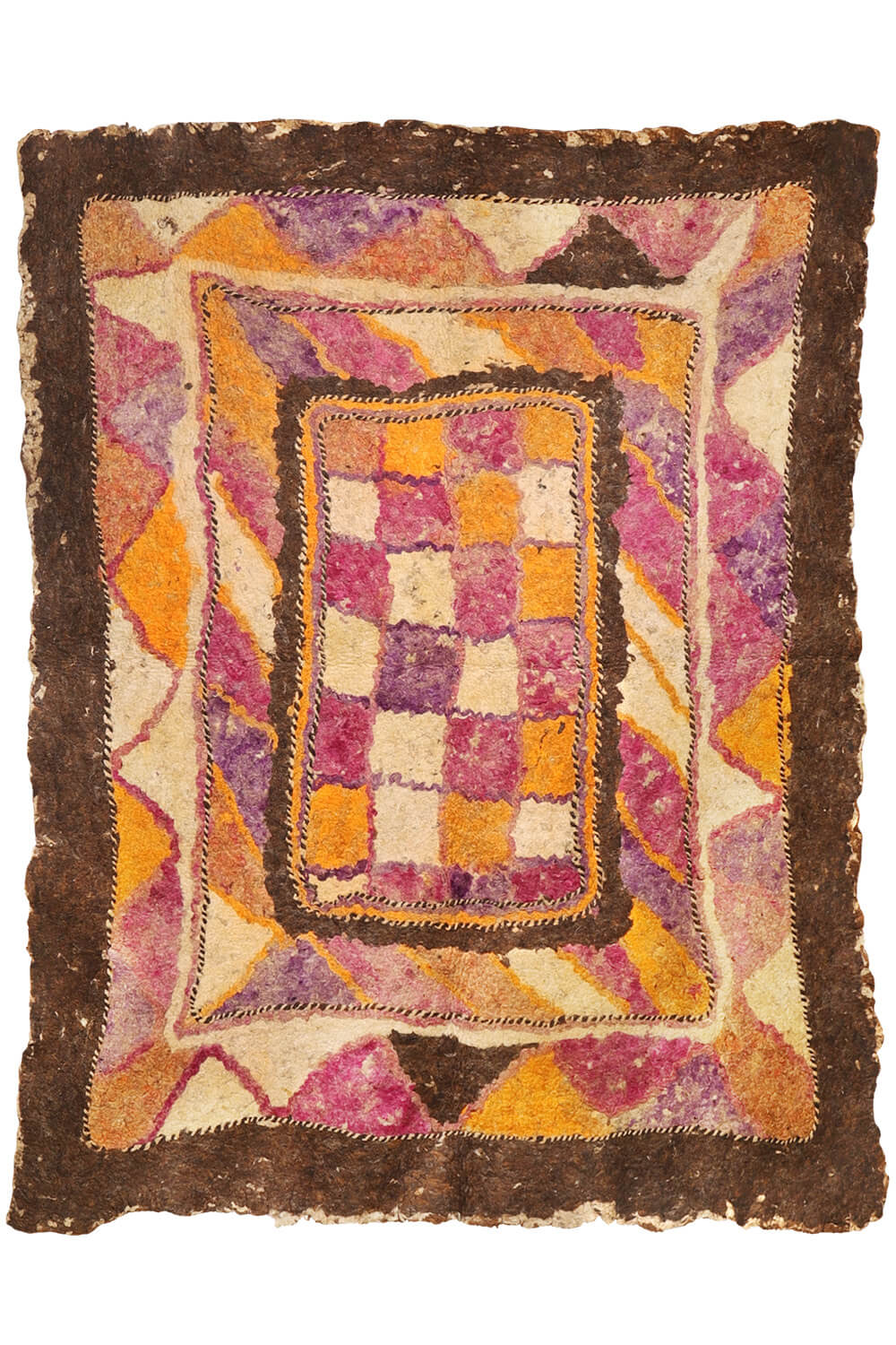 Fieltro o namad vintage Baluch de Adreskand, Afganistán. 250x200 cms - Imagen 2