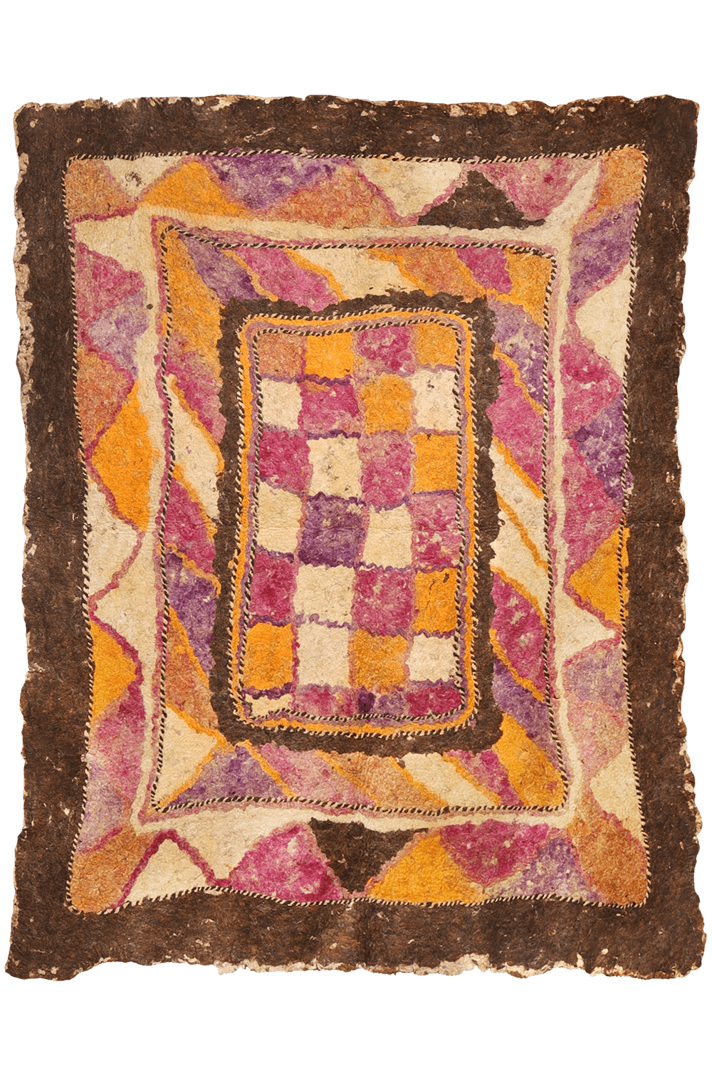 Fieltro o namad vintage Baluch de Adreskand, Afganistán. 250x200 cms - Imagen 8