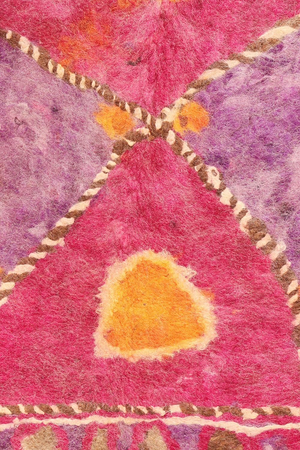 Fieltro o namad semi antiguo Taimani Baluch, Afganistán. 286x202 cms - Imagen 4