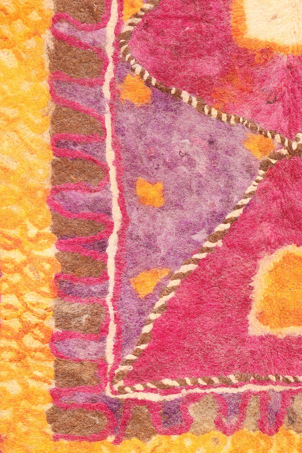 Fieltro o namad semi antiguo Taimani Baluch, Afganistán. 286x202 cms - Imagen 5