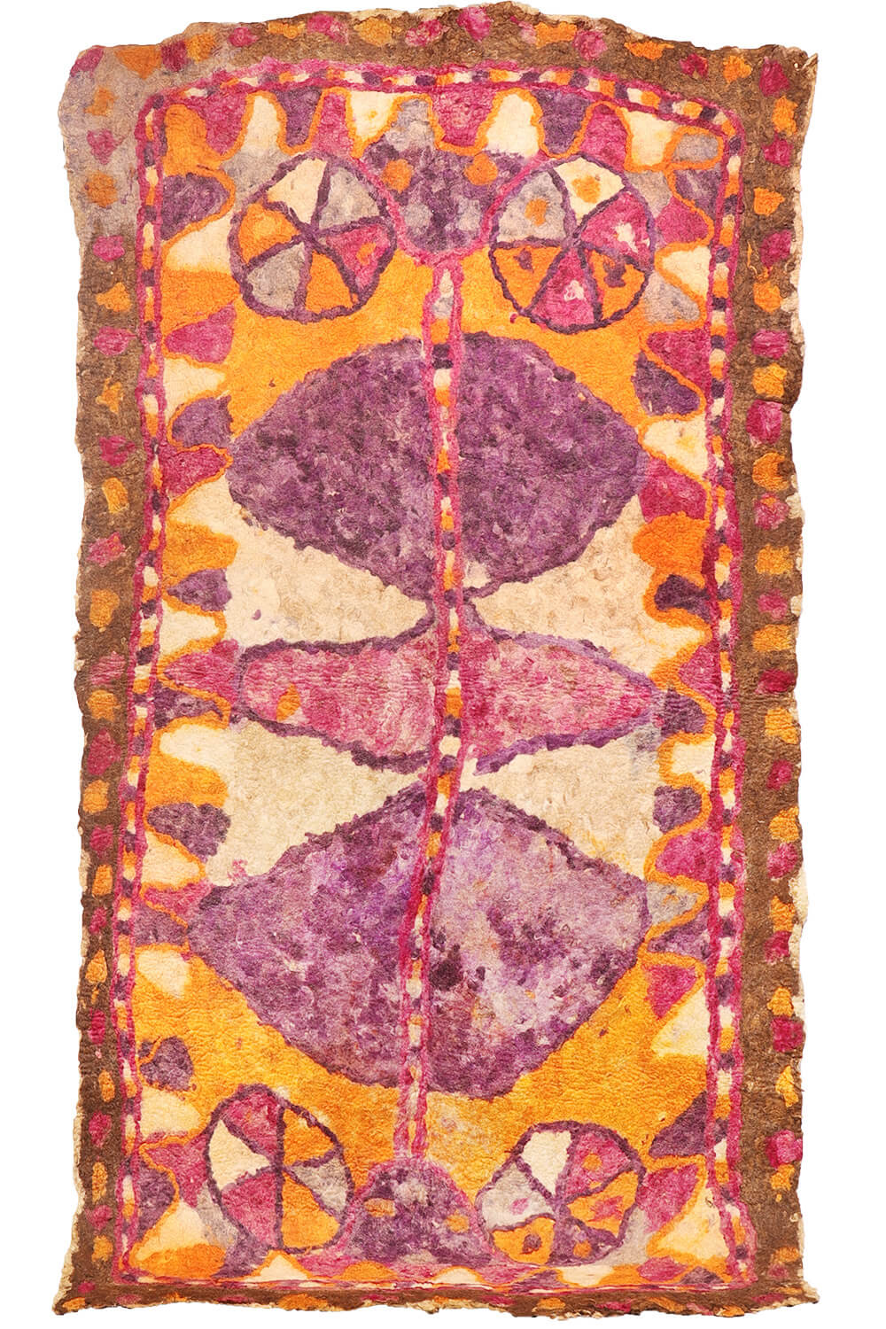 Fieltro o namad semi-antiguo taimani Baluch, Afganistán. 320x180 cms - Imagen 2