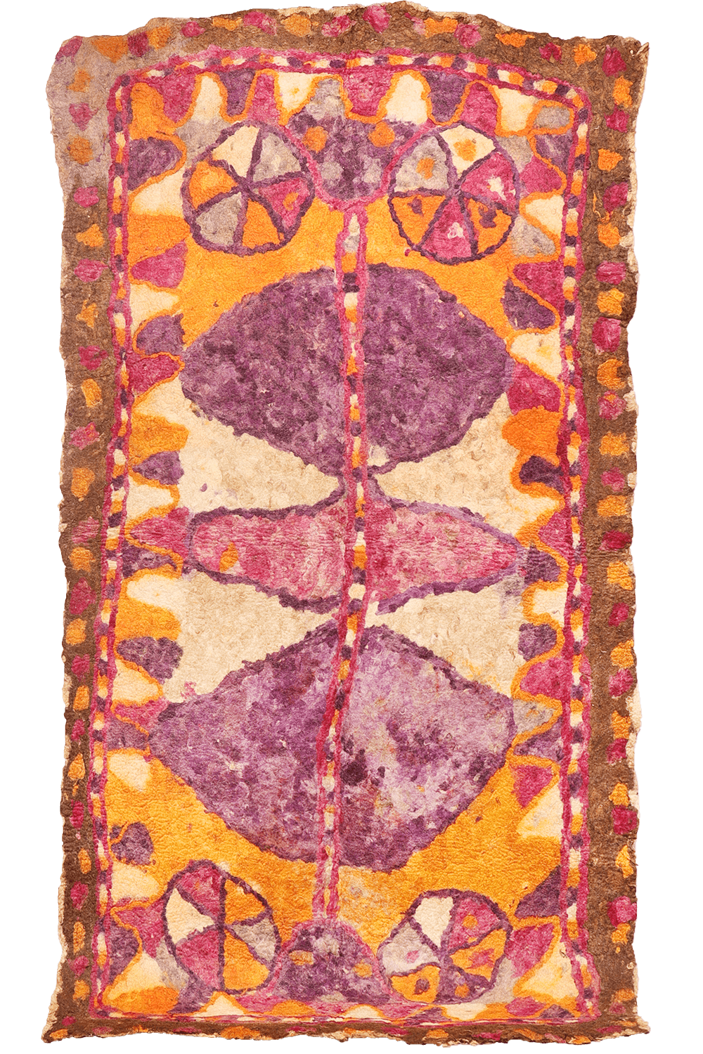 Fieltro o namad semi-antiguo taimani Baluch, Afganistán. 320x180 cms - Imagen 7