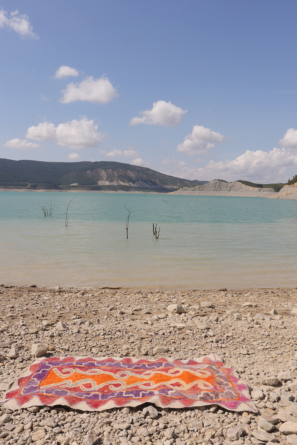 Fieltro o namad semi-antiguo Yaqub Khani Baluch, Afganistán. 244x152 cms - Imagen 11