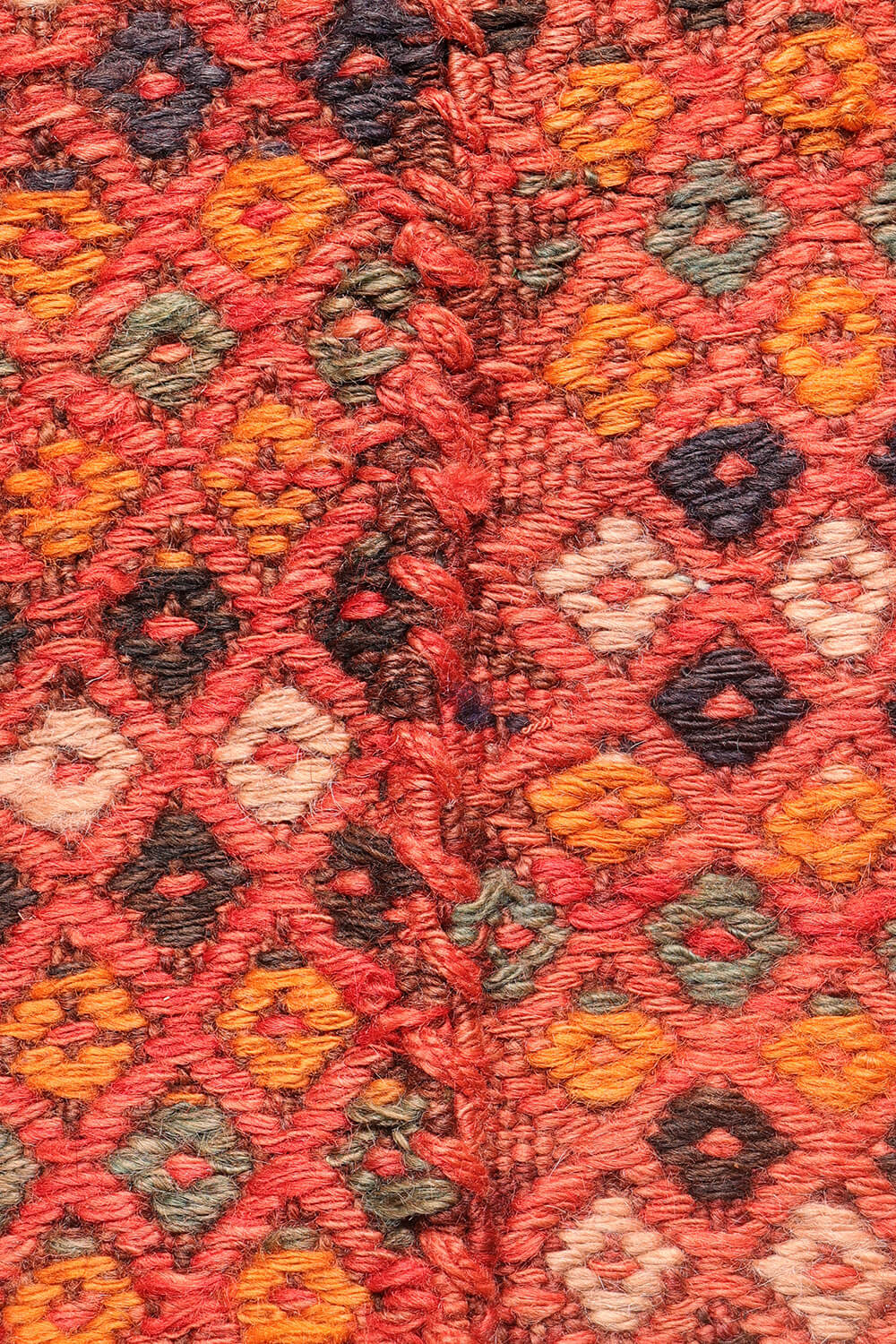 Semi-antique Arabic Shiraki kilim from Iran. 222x149 cms - Image 4