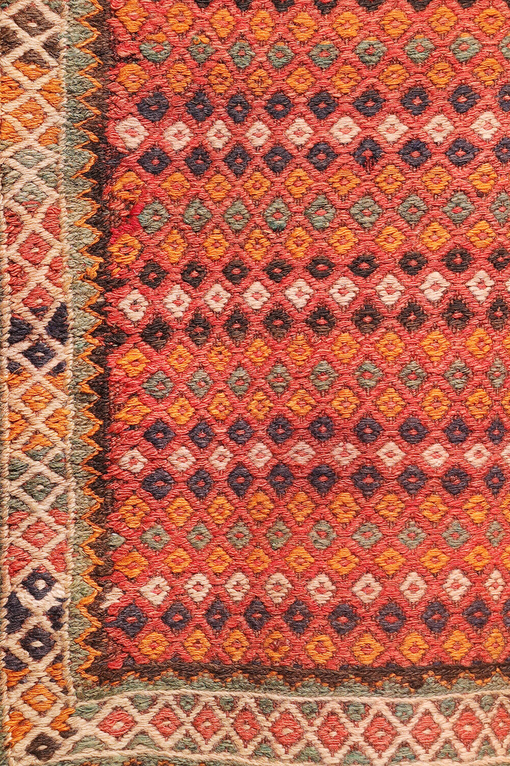 Semi-antique Arabic Shiraki kilim from Iran. 222x149 cms - Image 5