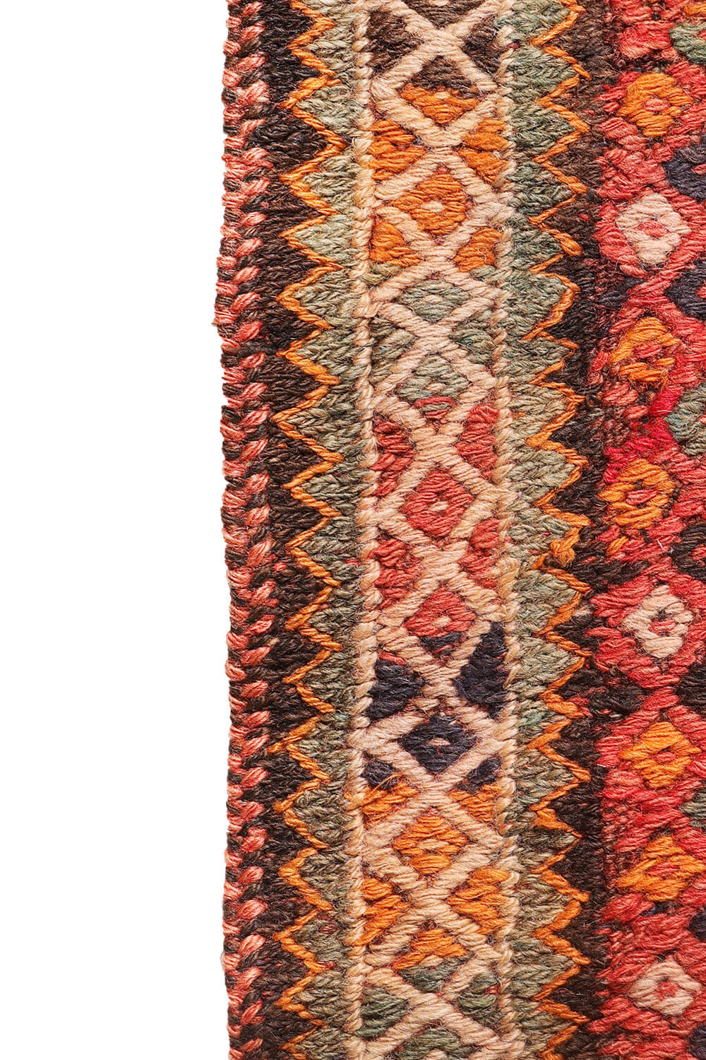 Semi-antique Arabic Shiraki kilim from Iran. 222x149 cms - Image 8