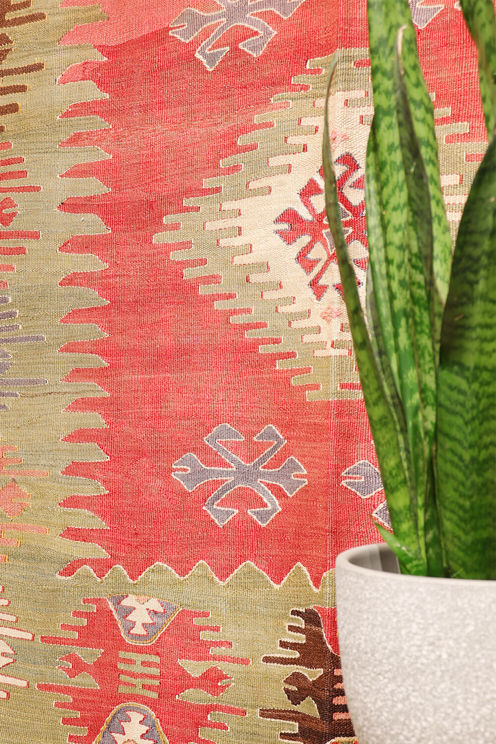 Antique Dazkiri kilim from Turkey. 235x155 cms - Image 3