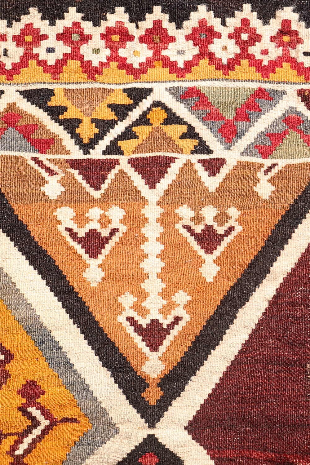 Semi-antique Qashqai kilim from Iran. 240x150 cms - Image 7