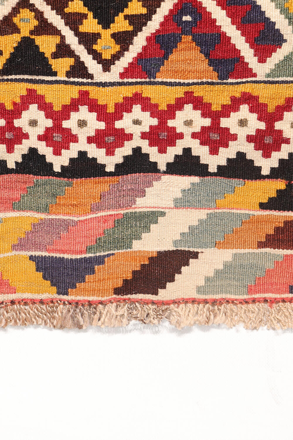 Semi-antique Qashqai kilim from Iran. 240x150 cms - Image 11