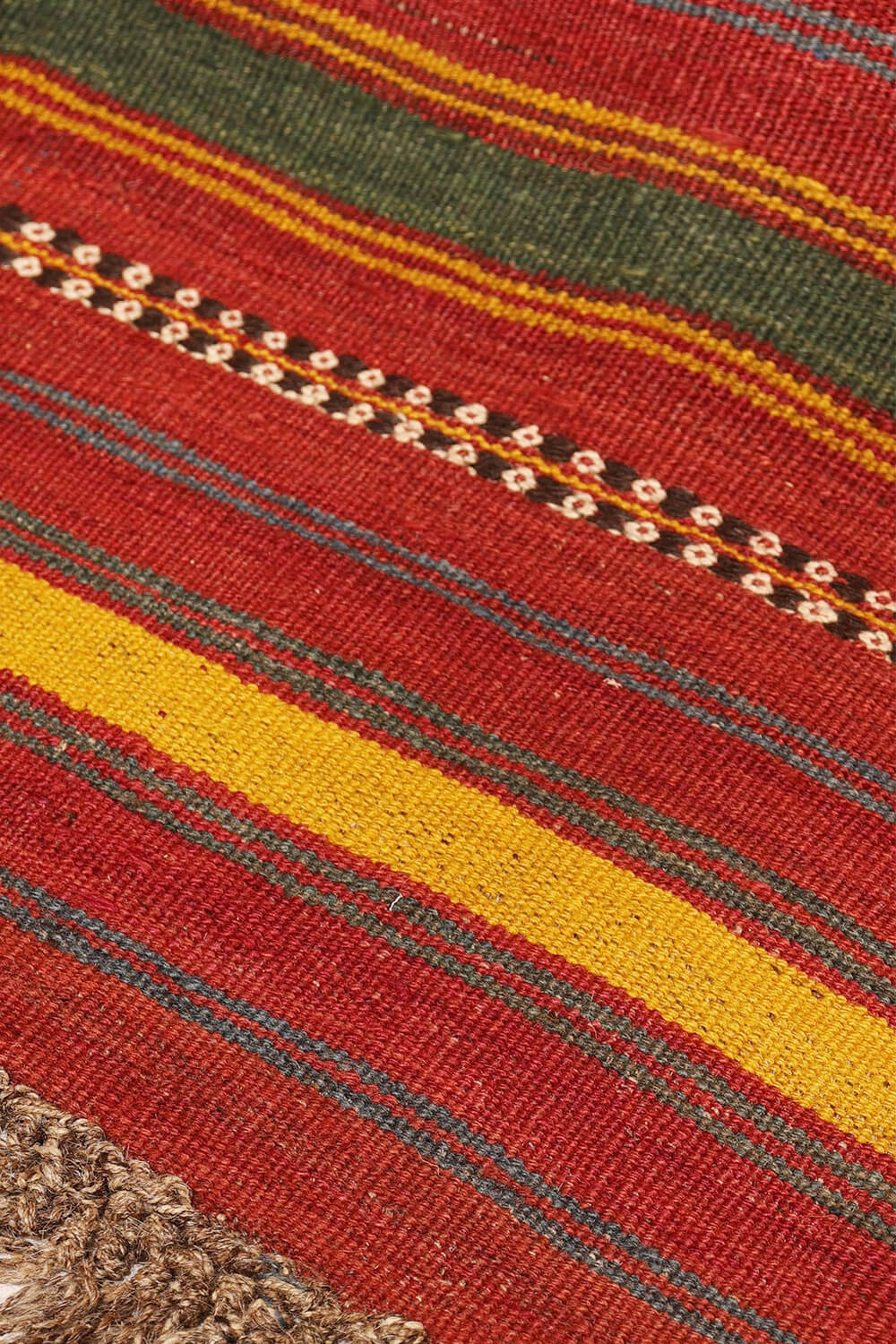 Antique Uzbek kilim from Afghanistan, 205x170 cms - Image 8