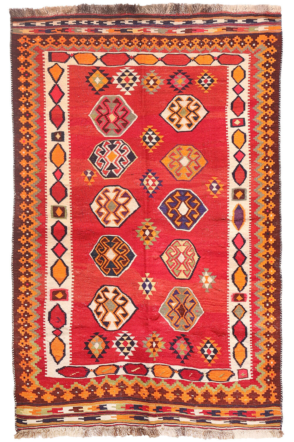 Vintage Qashqai kilim from Iran.215x148 cms - Image 2