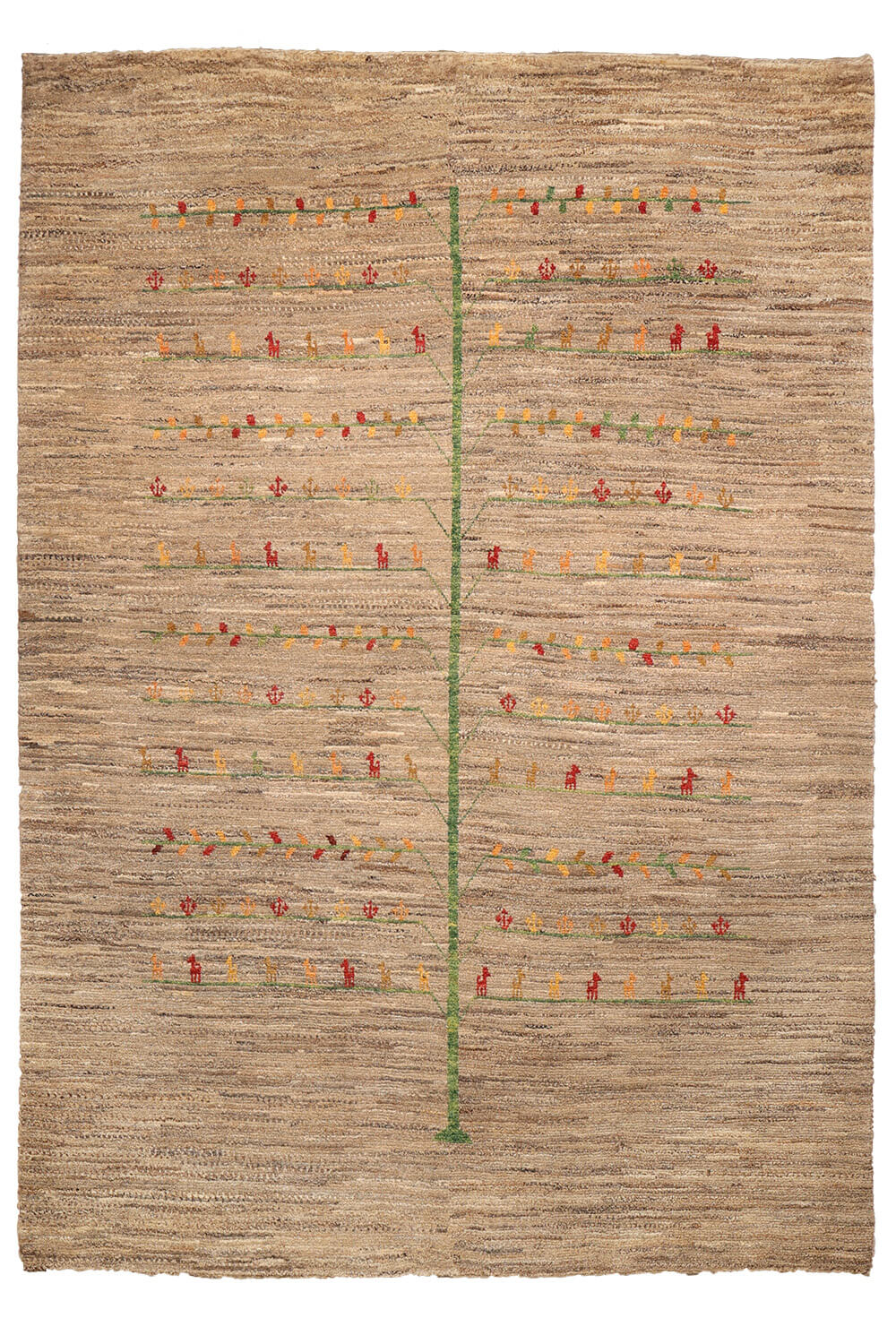 Persian Qashqai gabbeh rug with tree of life. 236x170 cms - Image 2