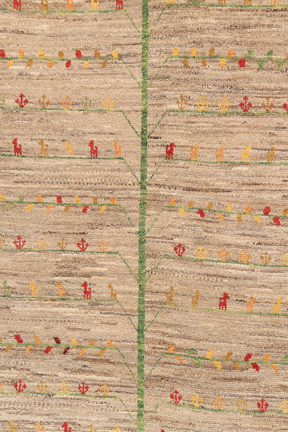 Persian Qashqai gabbeh rug with tree of life. 236x170 cms - Image 3