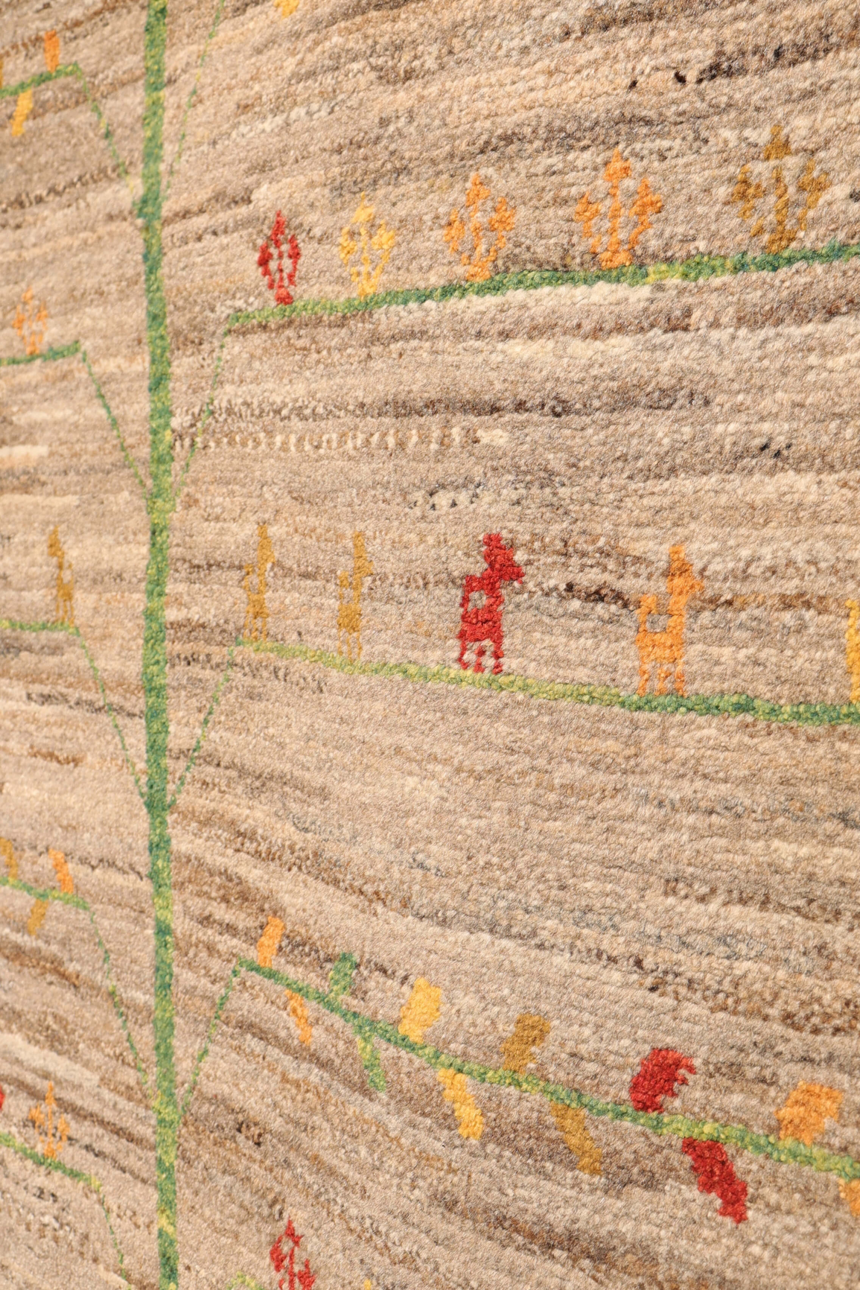 Persian Qashqai gabbeh rug with tree of life. 236x170 cms - Image 6