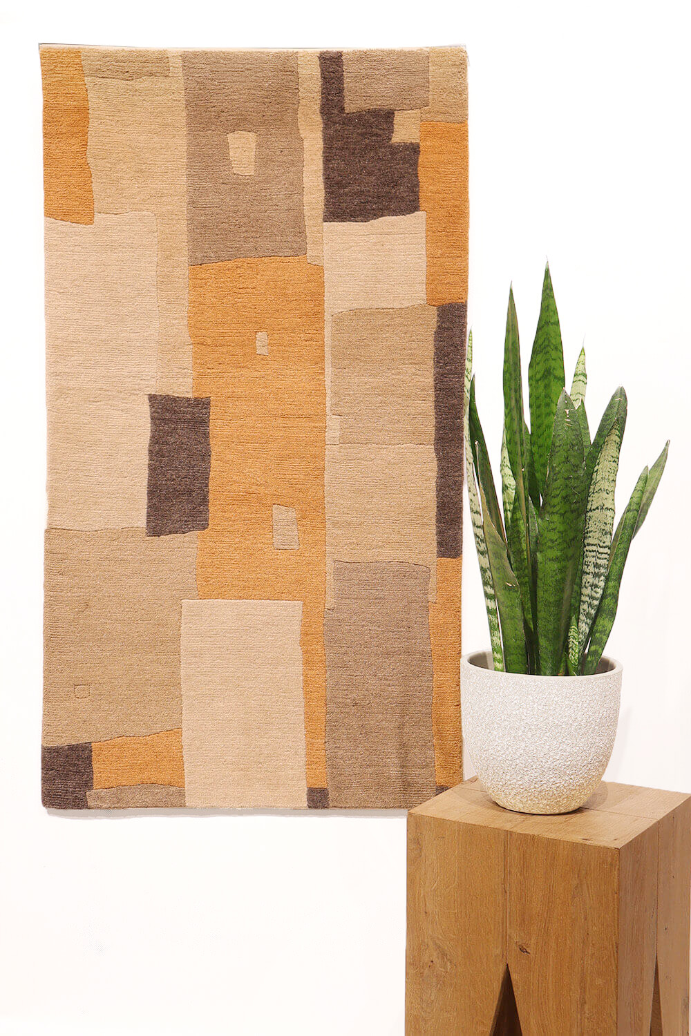 Composition 1 rug from Nepal. 120x60 cms - Image 2