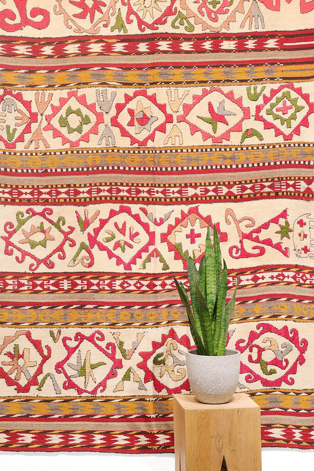 Gajeri or ghudjeri Lakai antiguo, Uzbekistán. 214x143 cms