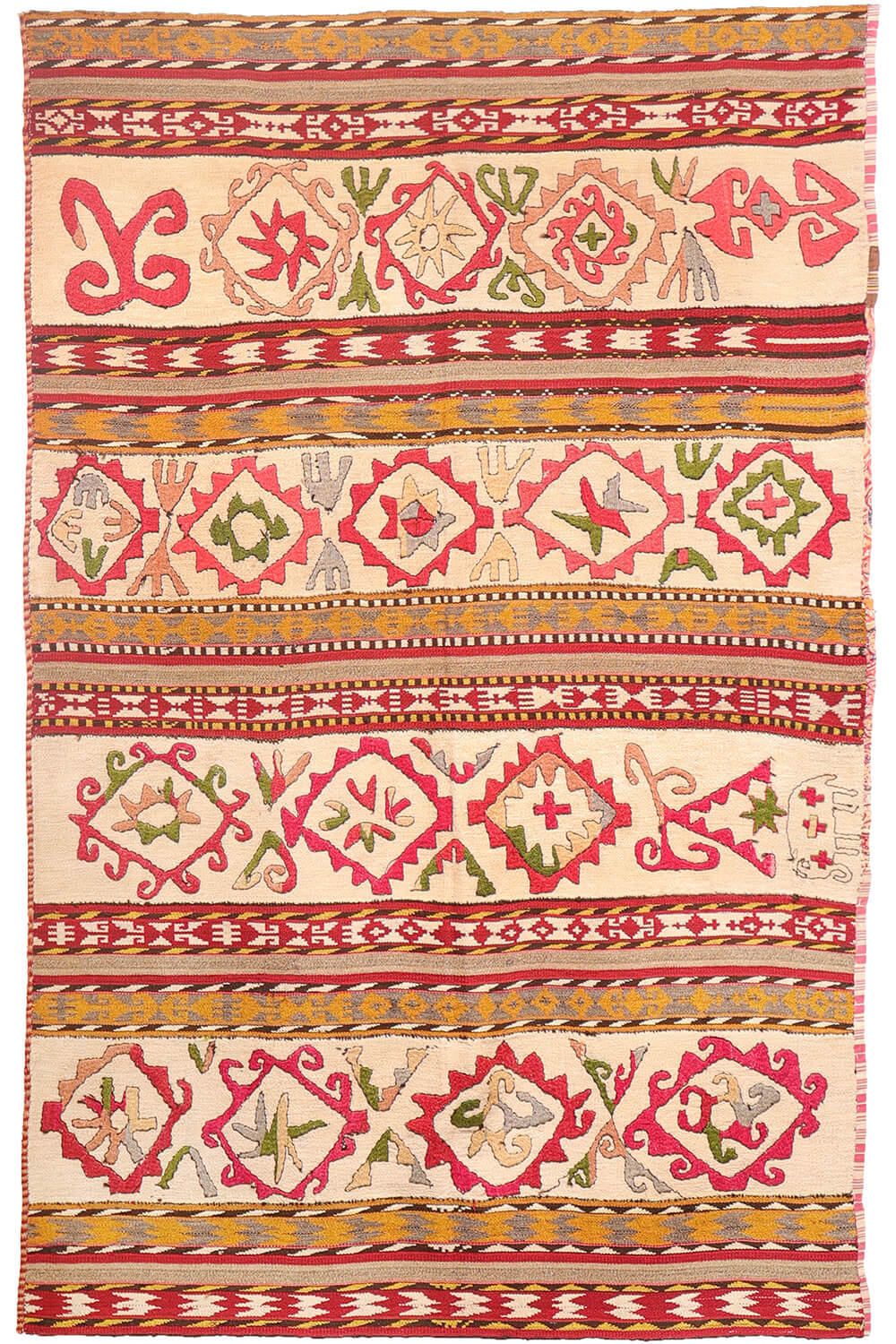 Gajeri or ghudjeri Lakai antiguo, Uzbekistán. 214x143 cms - Imagen 2