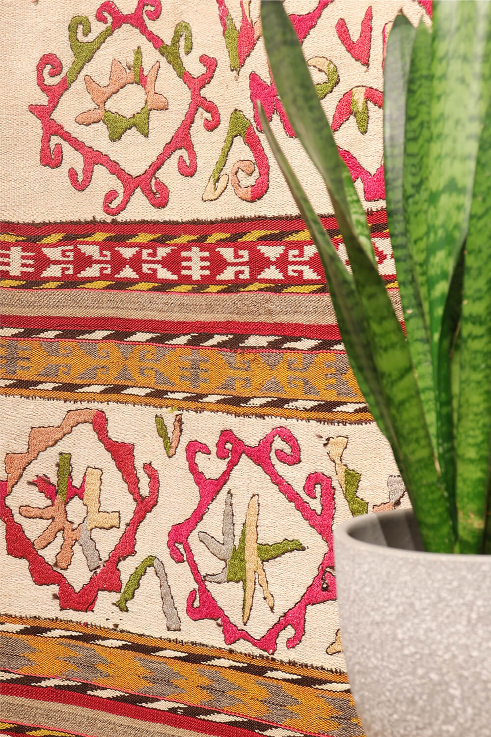 Gajeri or ghudjeri Lakai antiguo, Uzbekistán. 214x143 cms - Imagen 3